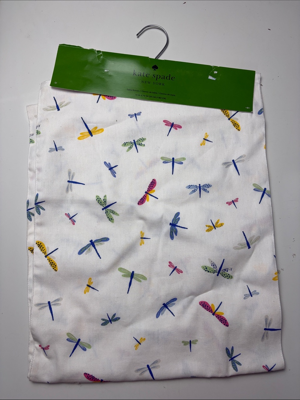 Kate Spade dragonfly table runner 14in x 72in